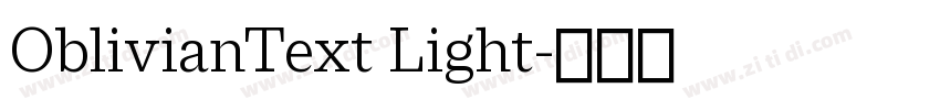 OblivianText Light字体转换